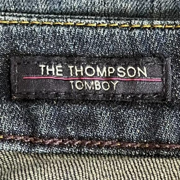 Vigoss The Thompson Tomboy Jeans Women's Mid Rise Relaxed Distressed Denim 31 - Picture 9 of 11